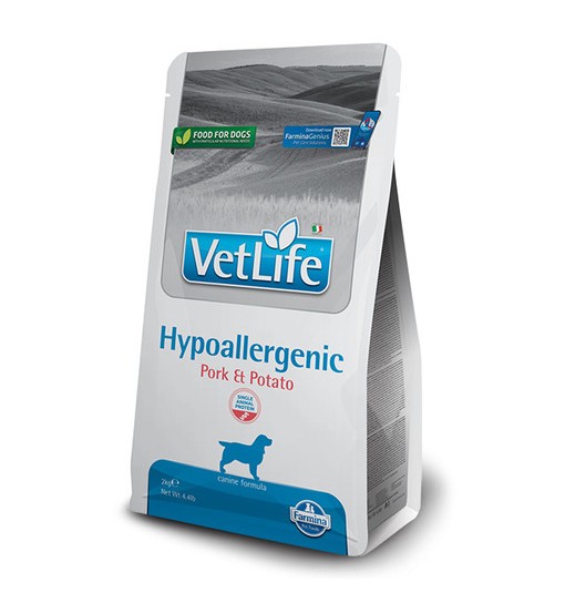 VET LIFE Hypoallergenic pork e patate 2 Kgmangime hypoallergenico per cani
