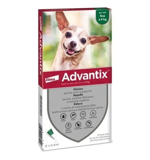 ADVANTIX PER CANIFINO 4 Kg 6 Fiale
