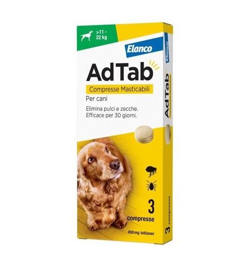 Elanco AdTab compresse masticabili per cani 11- 22 kg 6 pz