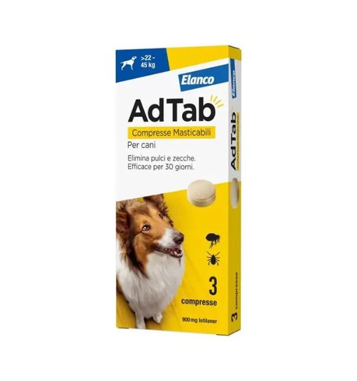 Elanco AdTab compresse masticabili per cani 22-45 kg 6 pz
