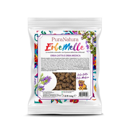 Pura Natura Erbemelle Erba gatta e erba medica 150 gr