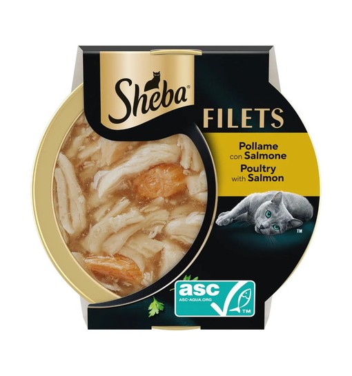 sheba Tacchino con Salmone gel 60gr