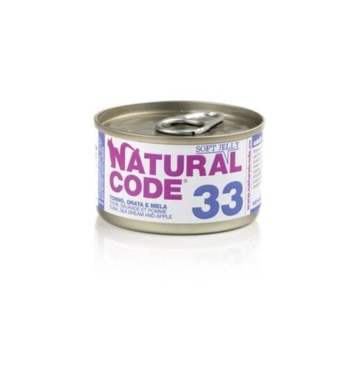 Natural Code 33 scatoletta 85gr Tonno, Orata e Mela
