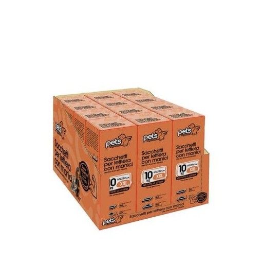 Sacchetti lettiera universale con Maniglie x10