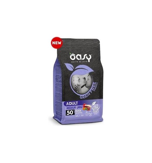 Oasy Cane Adult Anatra medium/large Monoproteico grain free 2,5 kg
