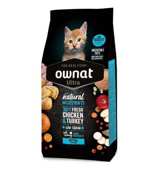 OWNAT Cat Ultra Kitten con Pollo e Tacchino 400gr