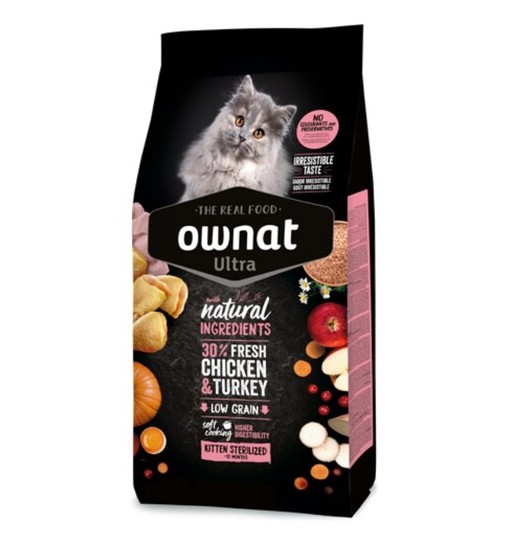 OWNAT Cat Ultra Kitten Sterilized con Pollo e Tacchino 400gr