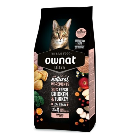 OWNAT Cat Ultra Mature con Pollo e Tacchino 1,5 kg