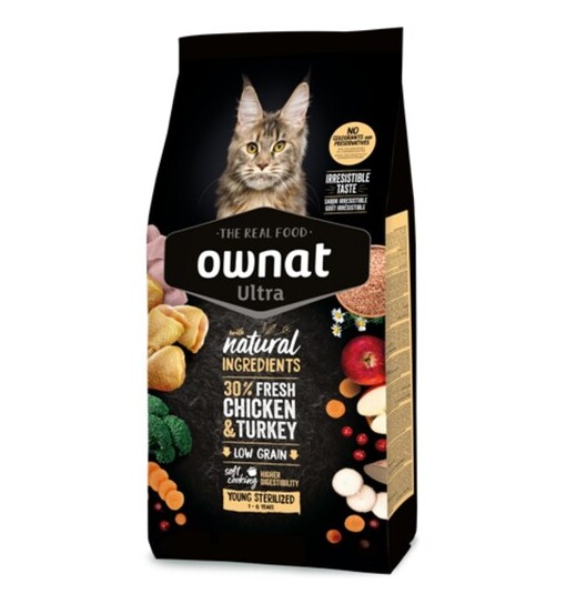 OWNAT Cat Ultra Young Sterilized con Pollo e Tacchino 1,5 kg