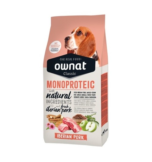 OWNAT Dog Classic Maiale Iberico 4 kg monoproteico