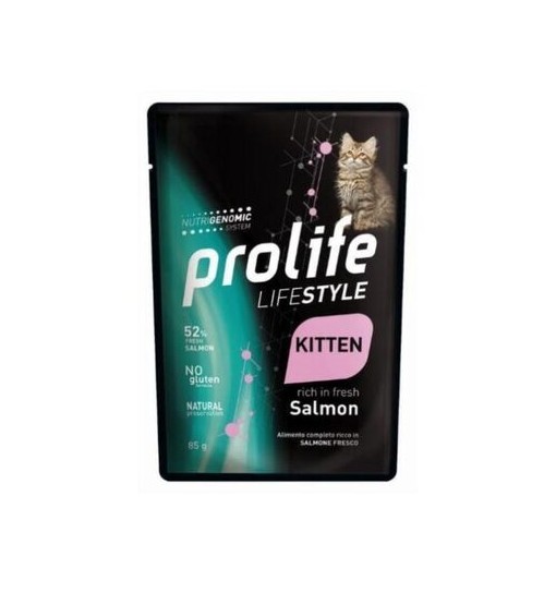 Prolife bustine gattino kitten Salmone lifestyle 85 gr
