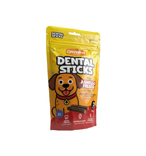 Dental Sticks con Agnello fresco 7 stick da 175 gr Cennamo
