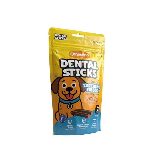 Dental Sticks con tacchino Fresco 7 stick da 175 gr Cennamo