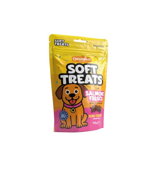 Snack Soft treats con salmone grain free 100 gr cennamo