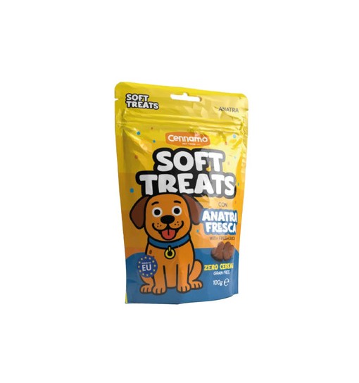 Snack Soft treats con Anatra grain free 100 gr cennamo