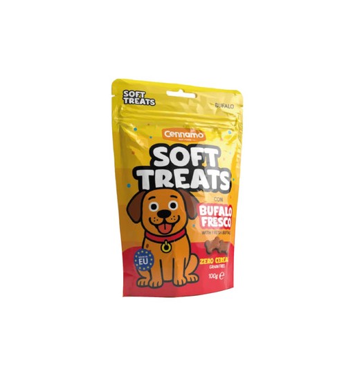 Snack Soft treats con Bufalo grain free 100 gr cennamo
