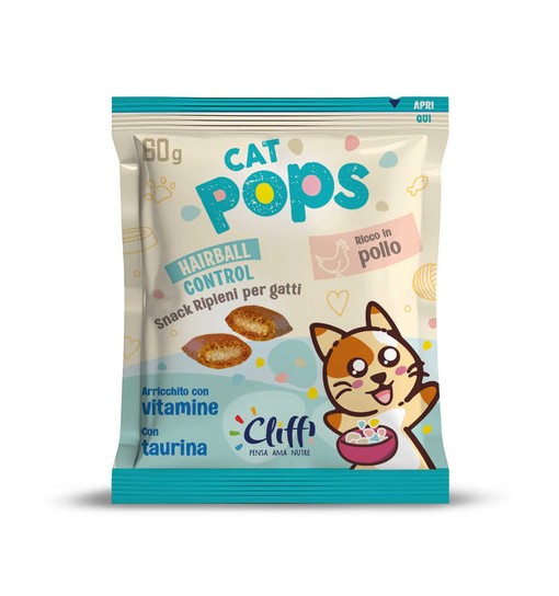 Cliffi Cat Pops Snack Hairball Control 60 gr
