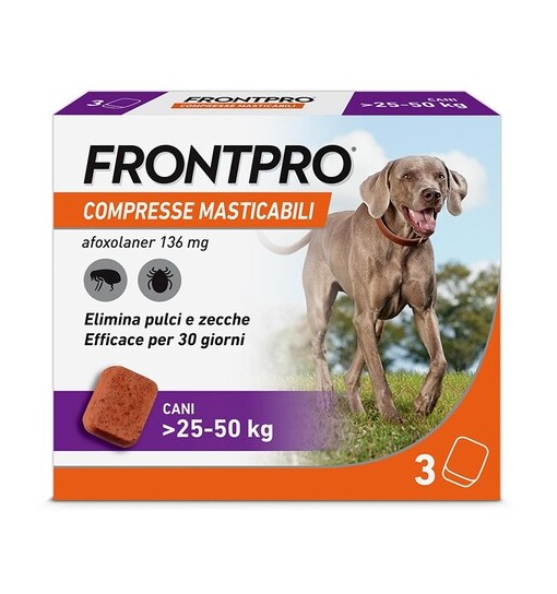 Frontpro Cane 25-50 Kg 136 Mg 3 Compresse