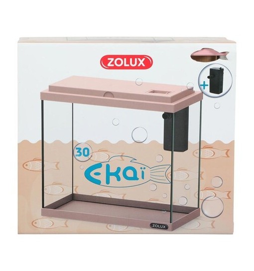 Kit Acquario Ekaï 30 con filtro - Rosa