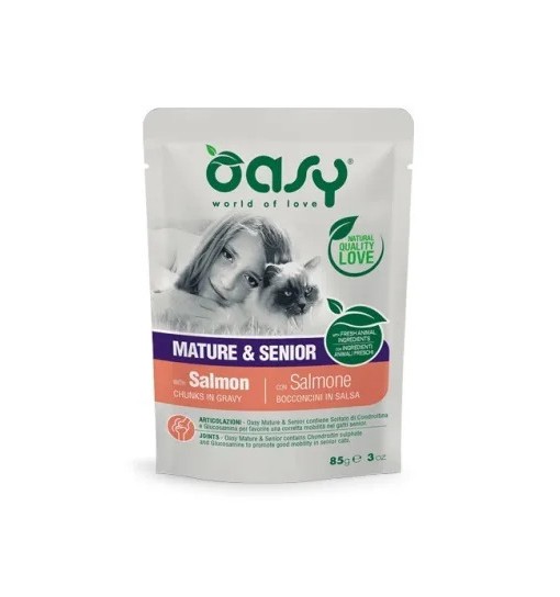OASY BOCCONCINI Mature & Senior Salmone 85gr