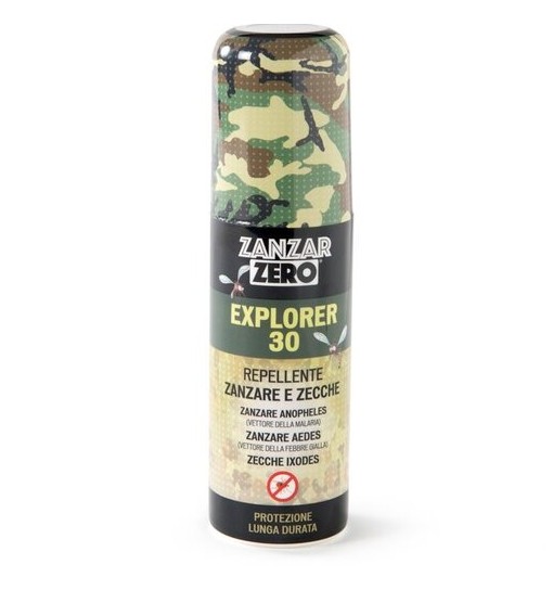 Spray Repellente zanzare e zecche ZanzarZero Explorer 30