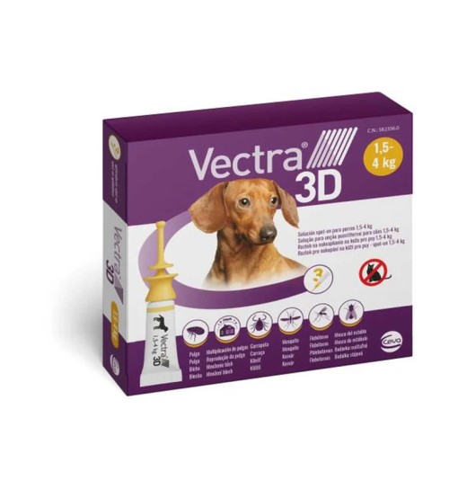 Vectra 3D Pipette 1,5 - 4 kg | Giallo