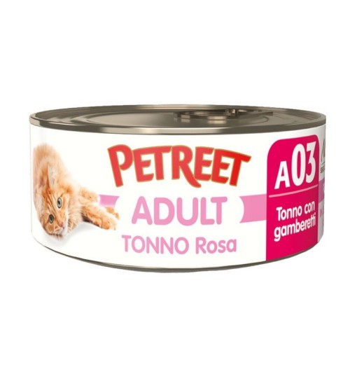 Petreet scatoletta Tonno Rosa con Gamberetti 70 gr