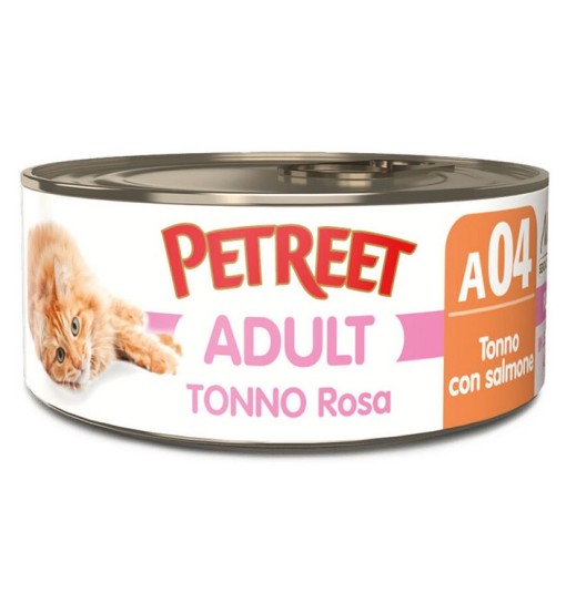 Petreet scatoletta Tonno Rosa con Salmone 70 gr