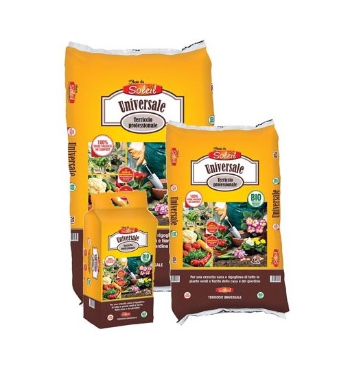 Terriccio Professionale universale per giardinaggio soleir 25 L Bio