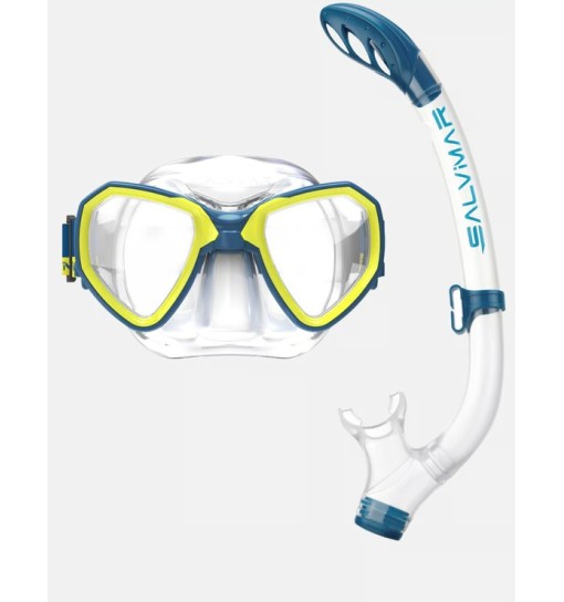 Maschera compo Morpheus mid Petrol Salvimar per ragazzo