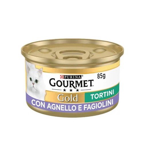 Scatolette Gourmet Gold tortini Agnello e Fagiolini 85gr