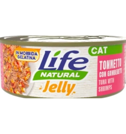 Life Gatto Jelly Tonnetto con Gamberetti 70 gr