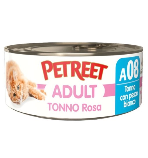 Petreet scatoletta Tonno Rosa con Pesce Bianco 70 gr