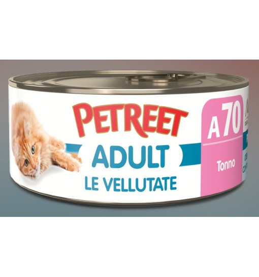 Petreet scatoletta Vellutate Tonno Pinna Gialla 70 gr