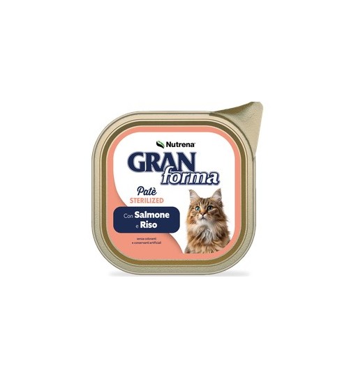 Gran Forma gatto Patè Ster. Salmone e Riso 100gr