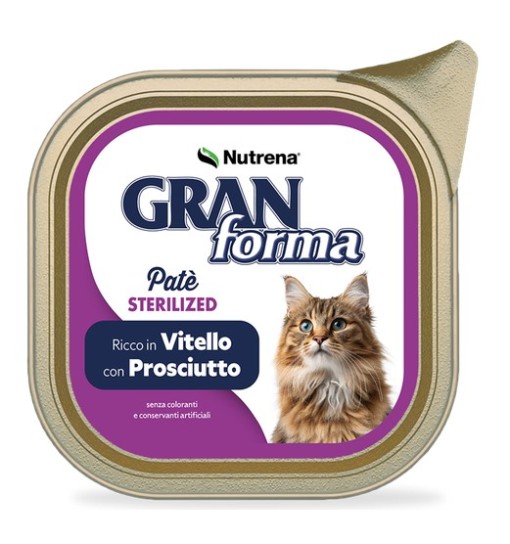 Gran Forma gatto Patè Ster. Vitello e Prosciutto 100gr