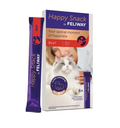 Happy Snack by Feliway Manzo 6 x 15 gr