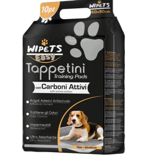 Wipets easy tappetino al carbone assorbente 60x90 pz 10 traverse
