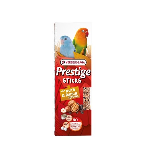 Sticks per Parrocchetti versele con frutta secca e uvetta 2 pz 140 gr