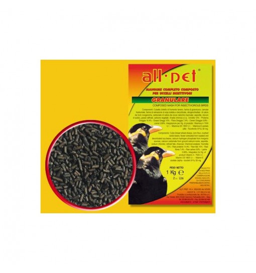 All pet Mangime granulare per merli o uccelli insettivori 1 kg