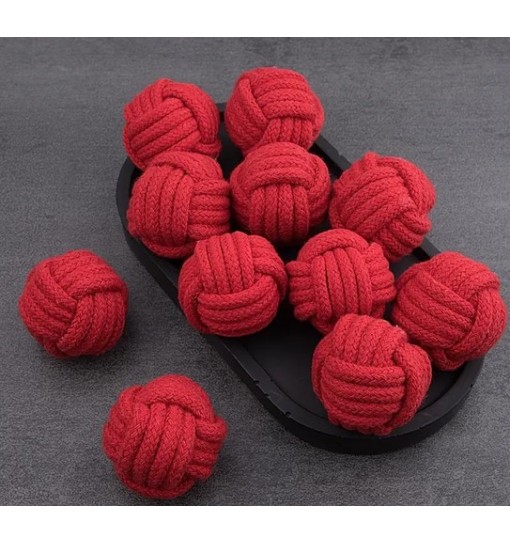 Coto palla nodo rosso 6,5 cm