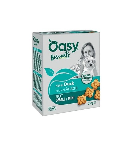Oasy Biscotti Monoproteici Adult Small/Mini Anatra 250gr