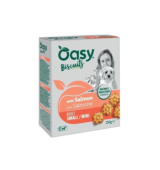 Oasy Biscotti Monoproteici Adult Small/Mini Salmone 250gr