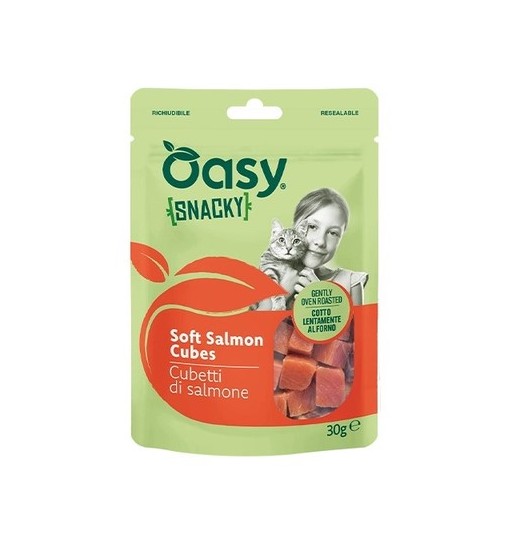 Oasy Snacky gatto 30gr salmone
