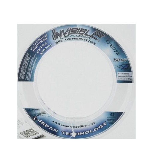 Filo Nylon invisible 0,60 100 mt Yuki Fluorine extra strong