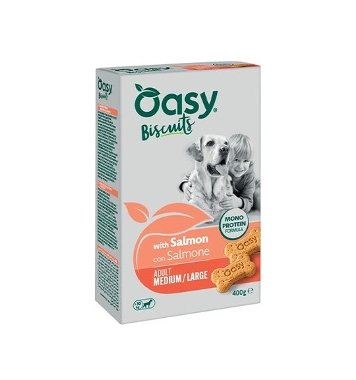 Oasy Biscotti Monoproteici Adult Medium/Large Salmone 400gr