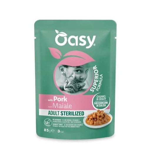 OASY BOCCONCINI STERILIZED MAIALE BUSTA 85 gr