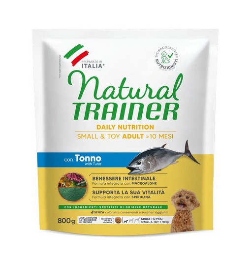 Natural Trainer con tonno e riso small e toy 800 gr
