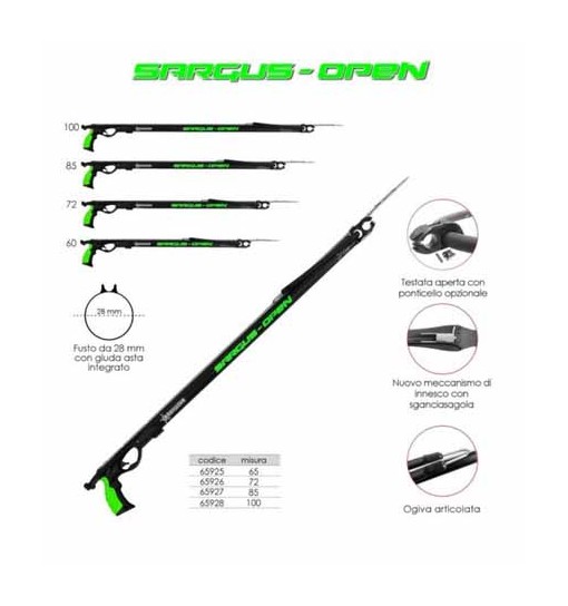 Fucile Arbalete Sargus open 72 Abysstar