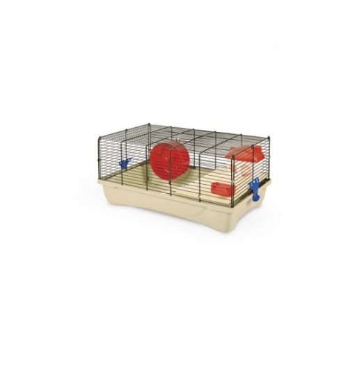 Gabbia per criceti Hamster 10 MPS colore zincata fondo rosso